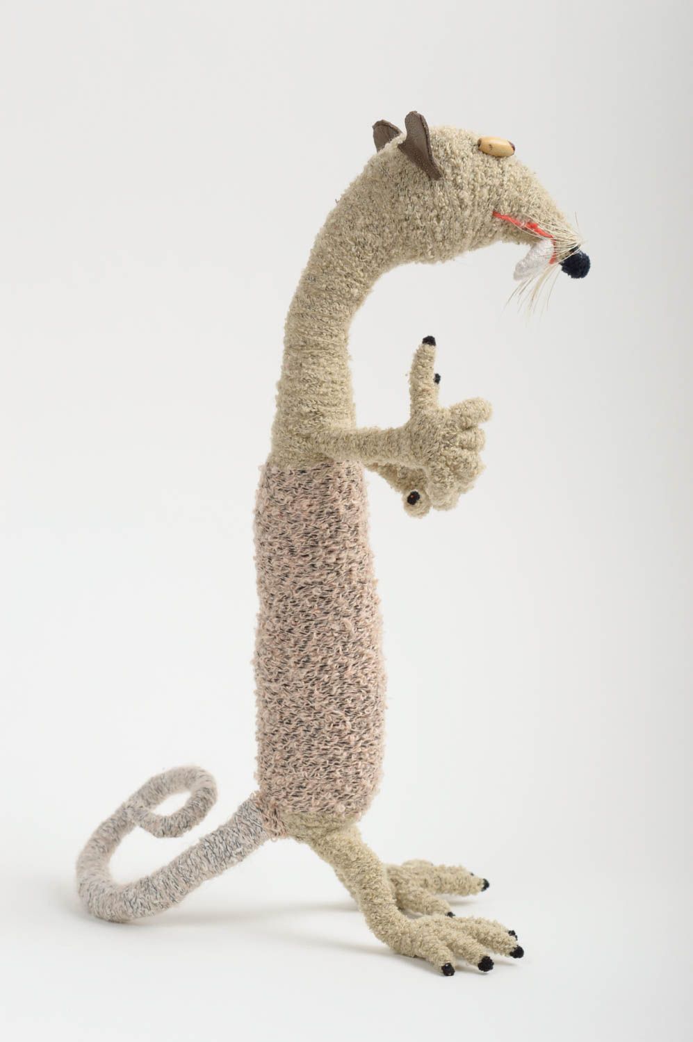 Kleinkinder Spielzeug Geschenk für Kinder Haus Deko weiches Kuscheltier Ratte foto 2