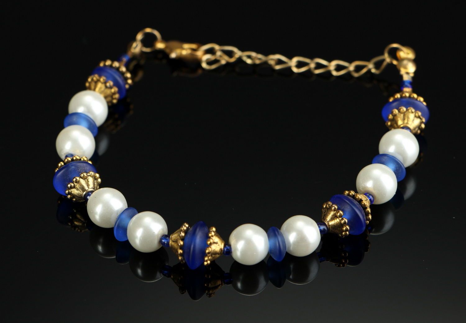 Bracelet made from Indian glass photo 2