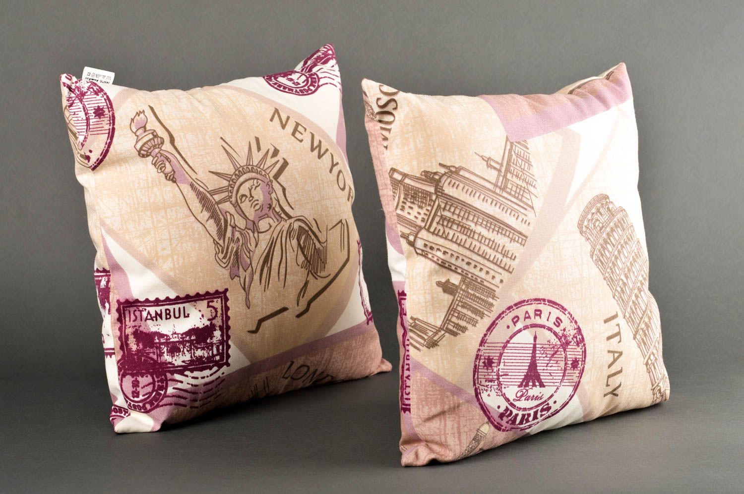 Handmade home decor accent pillows 2 decorative cushions throw pillows cool gift photo 3
