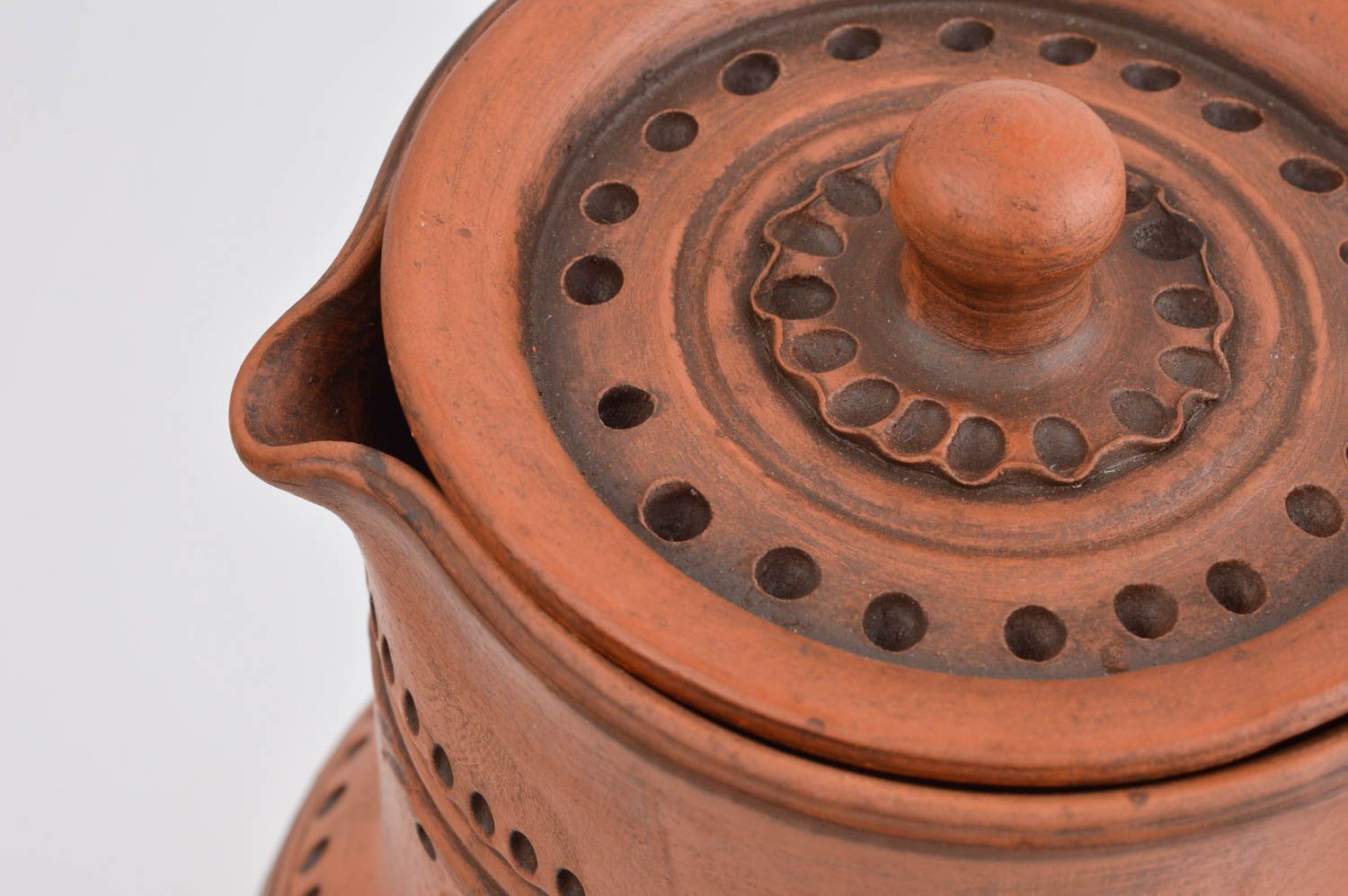 Handmade Geschirr Set Keramik Tasse und Krug aus Ton schönes Öko Geschirr foto 4