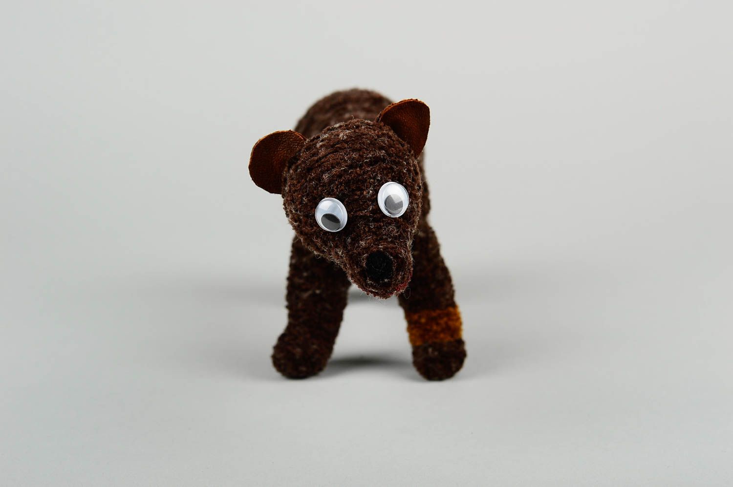 Игрушка ручной работы игрушка животное на каркасе игрушка из ниток медведь фото 1