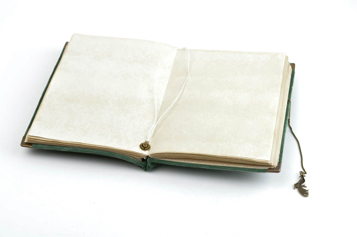 Блокнот ручной работы блокнот в подарок оригинальный блокнот с зеленой обложкой фото 4