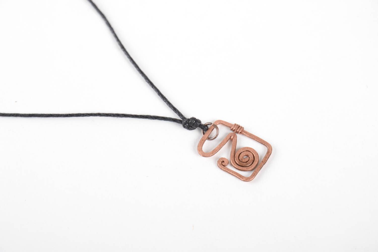 Handmade copper jewelry copper pendant wire wrap accessories for girls photo 3