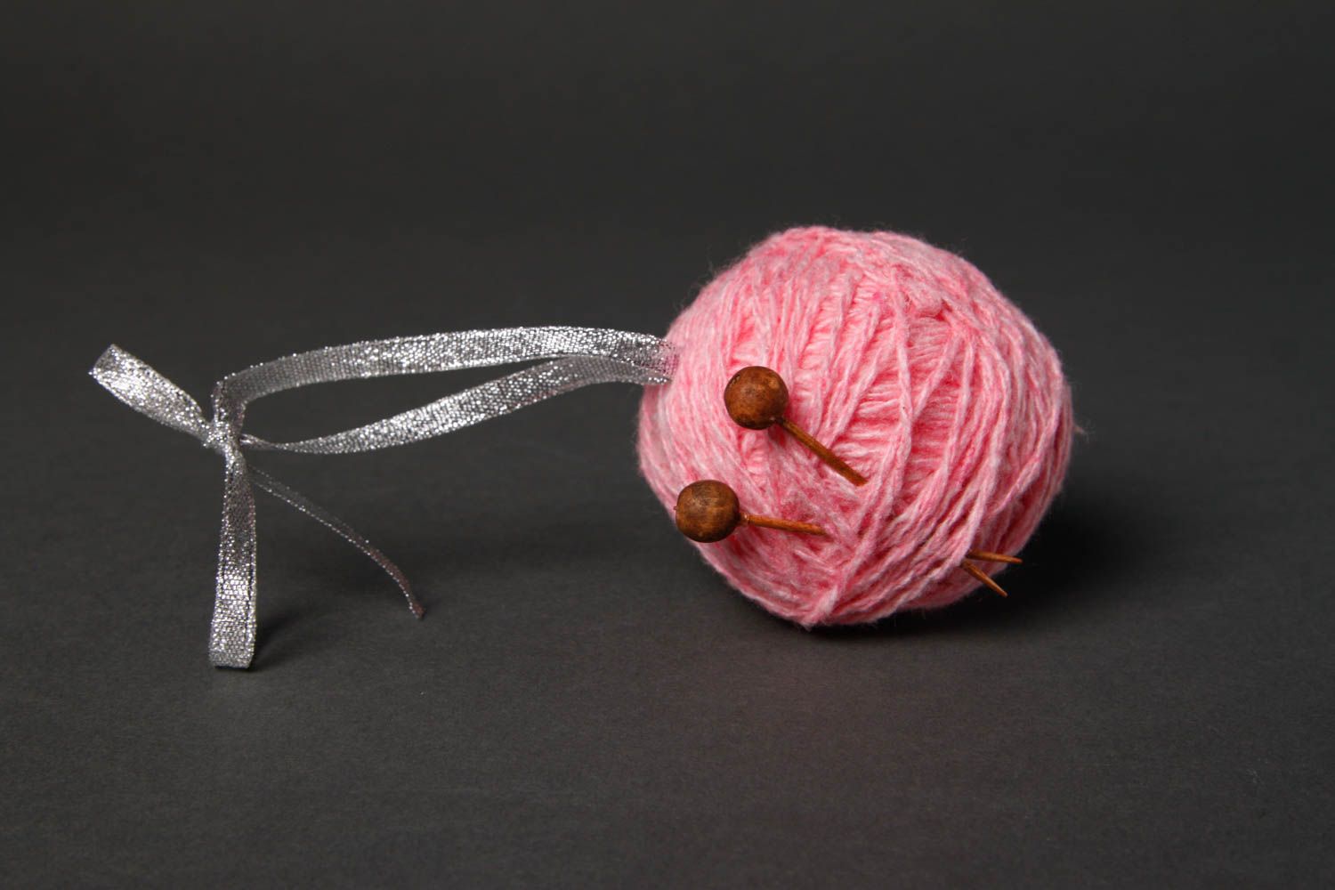 Елочная игрушка хэнд мэйд декоративная подвеска новогодняя игрушка розовая фото 3