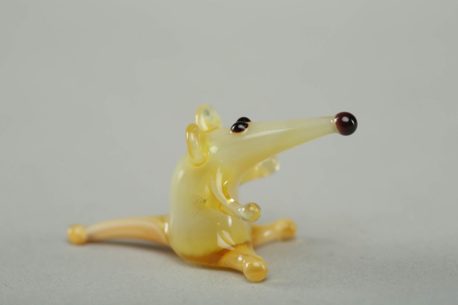 Handmade glass figurine Mouse photo 1