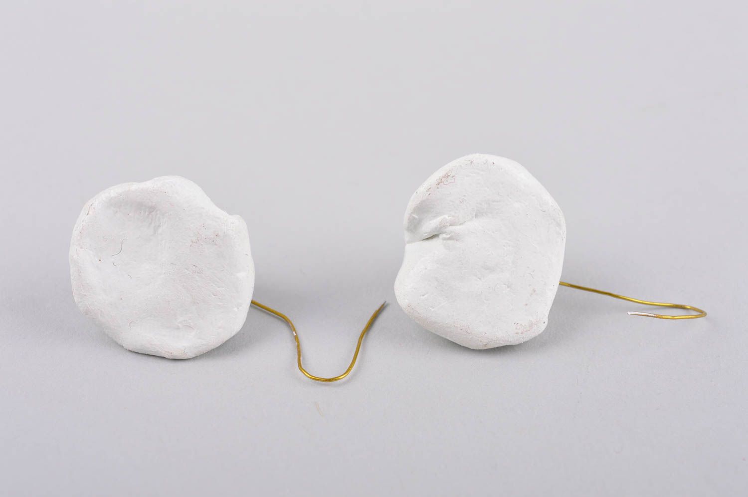 Schmuck aus Keramik handmade Ohrschmuck Damen weiße Ohrringe für Damen foto 4