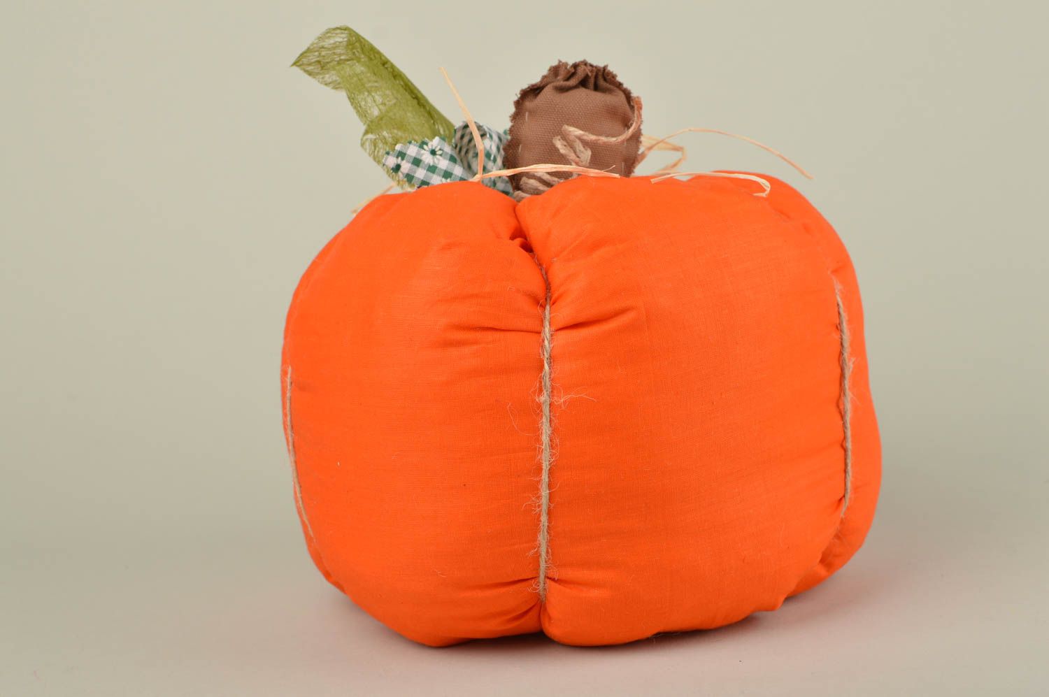 Игрушка-подушка хэнд мэйд детская игрушка диванная подушка оранжевая тыква фото 1