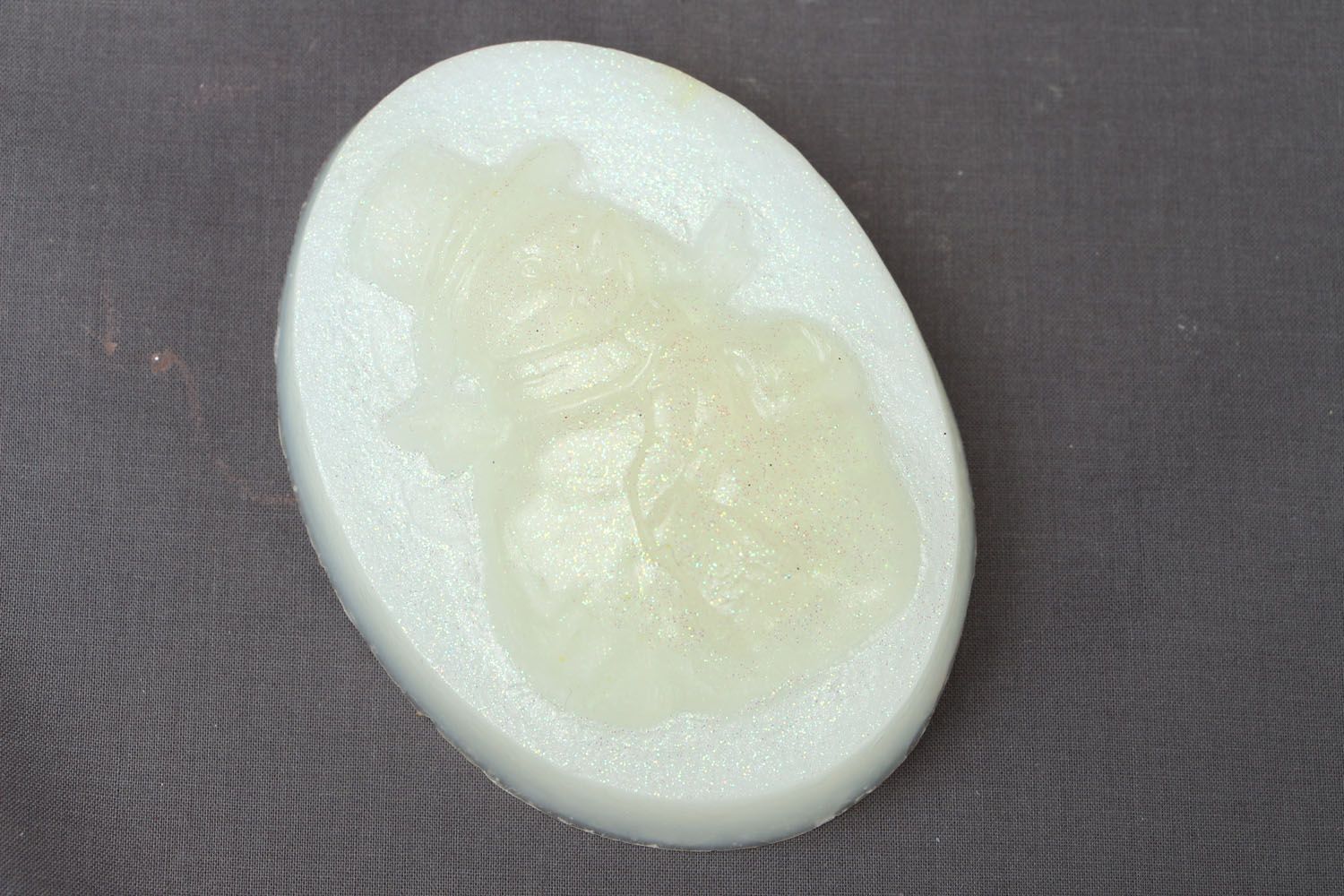 Homemade white soap photo 1