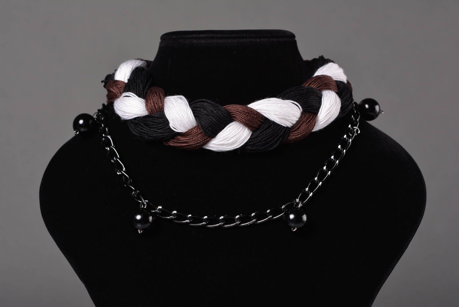 Collar de trenza hecho a mano  accesorios para mujeres regalo original foto 2