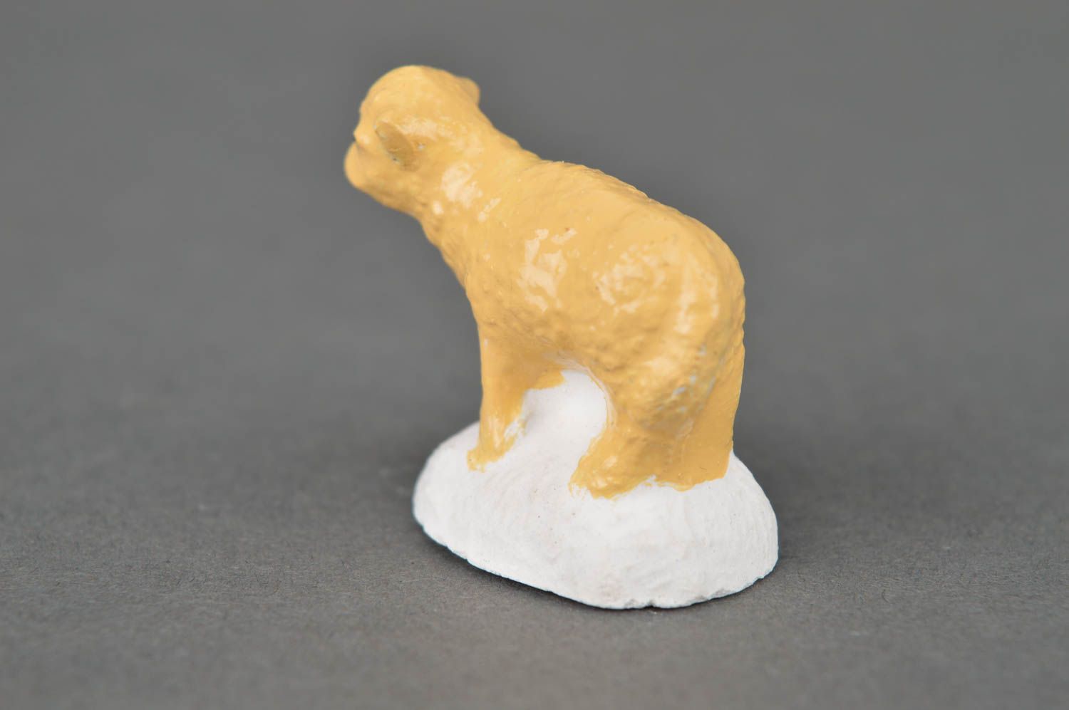 Figura para belén artesanal decoración navideña figura de animal Cordero foto 3