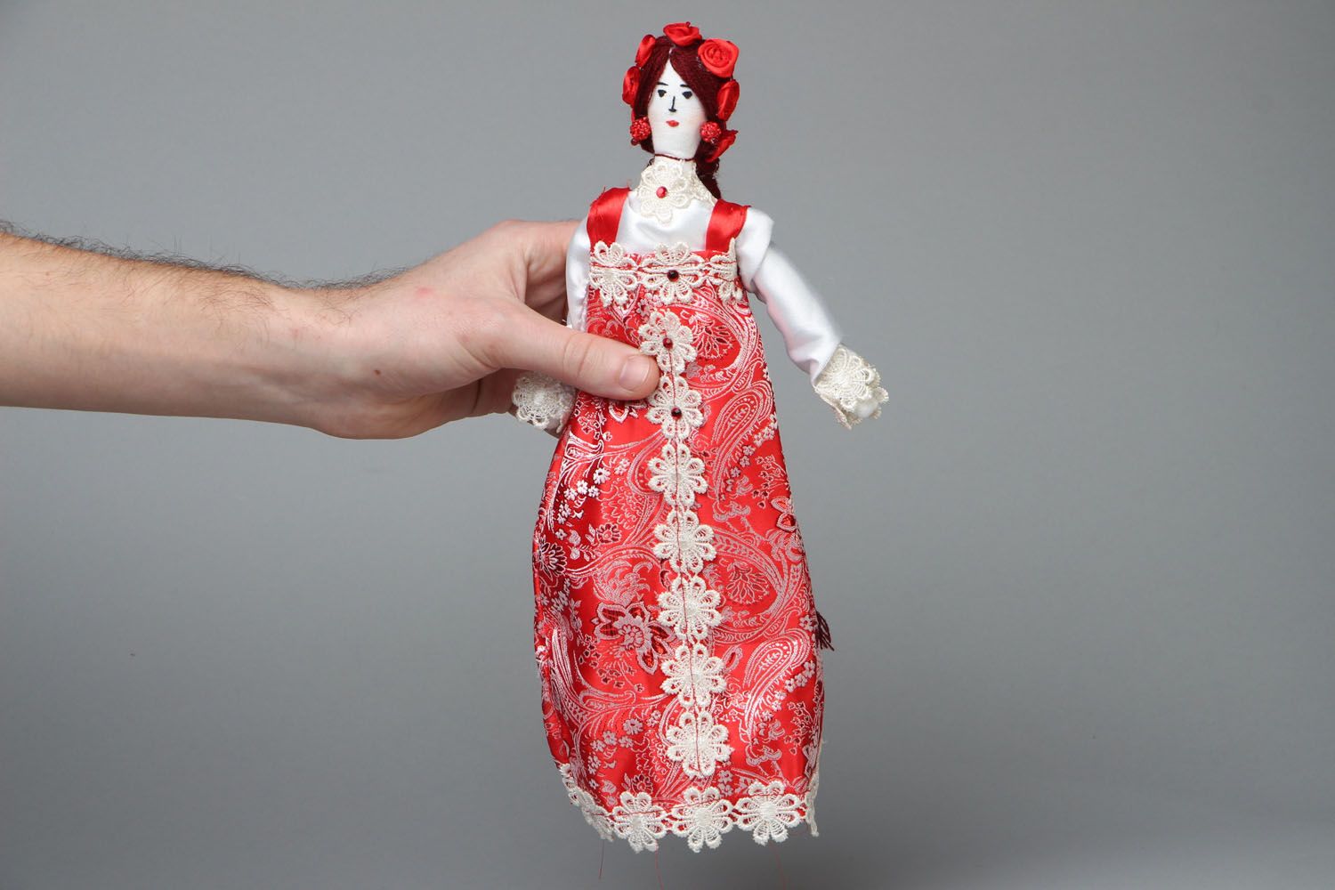Текстильная кукла ручной работы фото 4