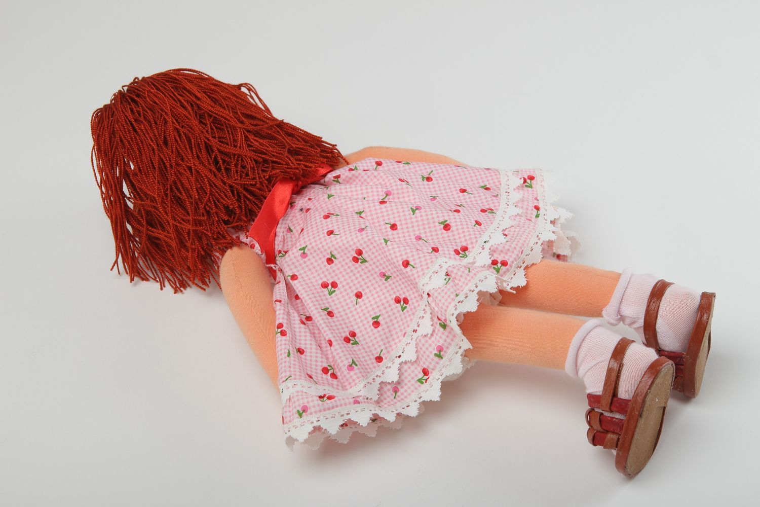 Кукла ручной работы кукла из ткани мягкая кукла в технике скульптурной лепки фото 4