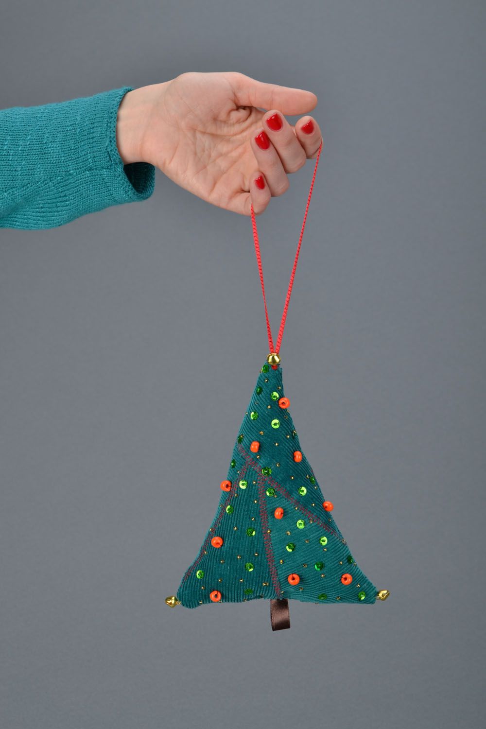 New Year decor in the shape of a Christmas tree photo 2