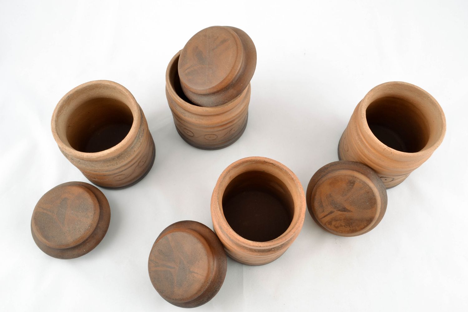 Ensemble de pots de cuisine en céramique pour épices original 4 pièces photo 3