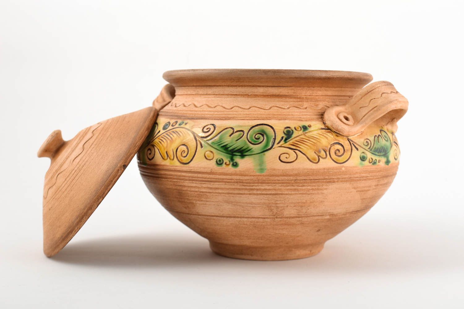 Keramik Geschirr handmade Ton Topf Küchen Geschirr Geschenk Idee bemalt schön foto 4