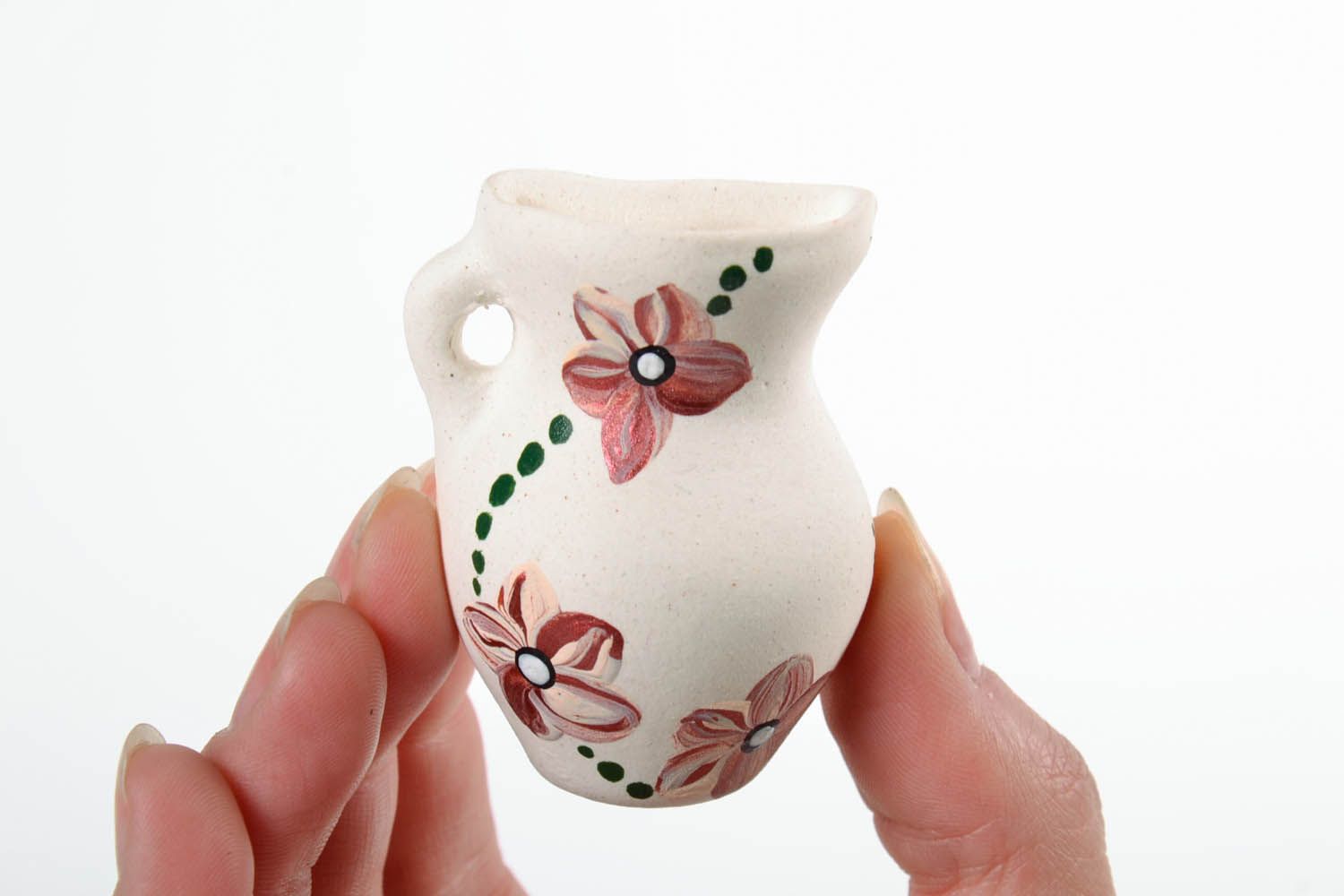 Kühlschrankmagnet aus Keramik Vase foto 2