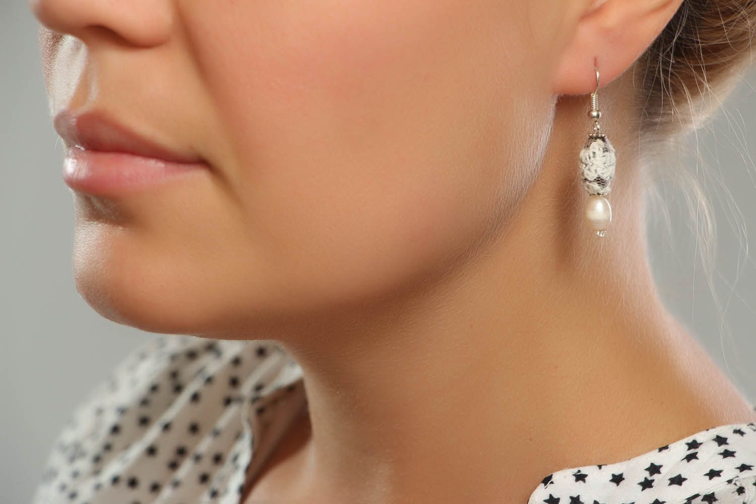 Earrings with pearls photo 4