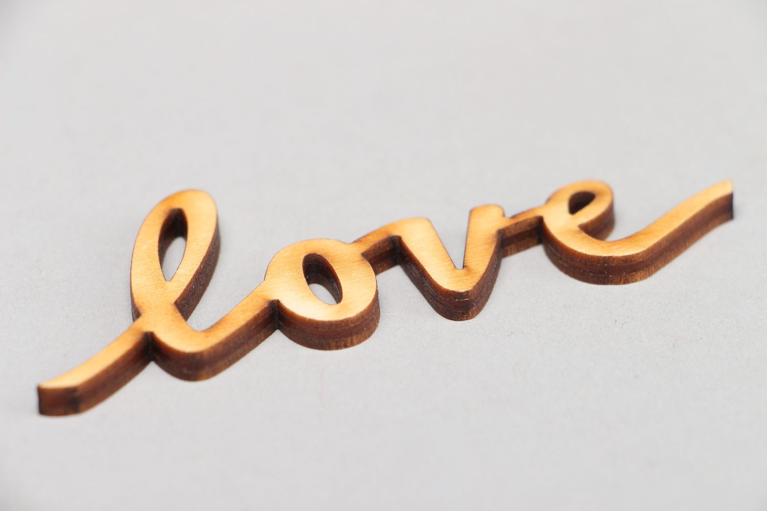 Plywood craft blank lettering Love photo 2