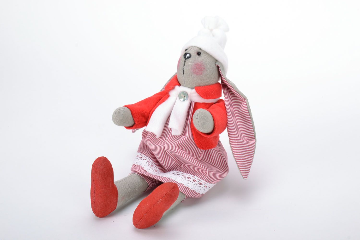 Soft toy New Year's Hare photo 5