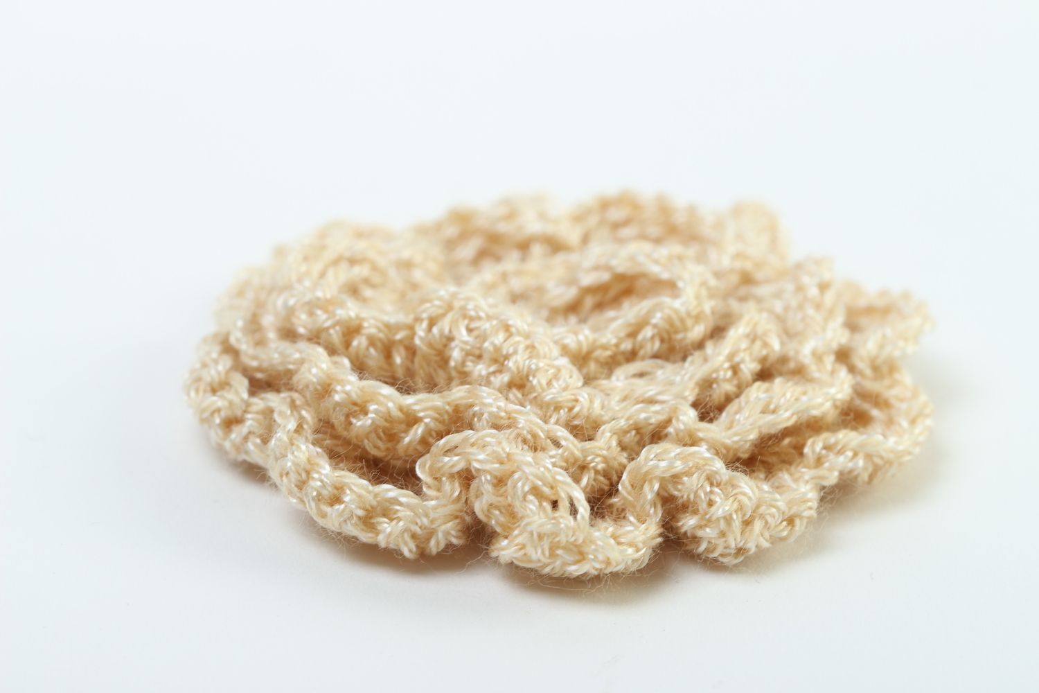 Crocheted flower handmade jewelry supplies crochet flower hair clips supplies photo 3