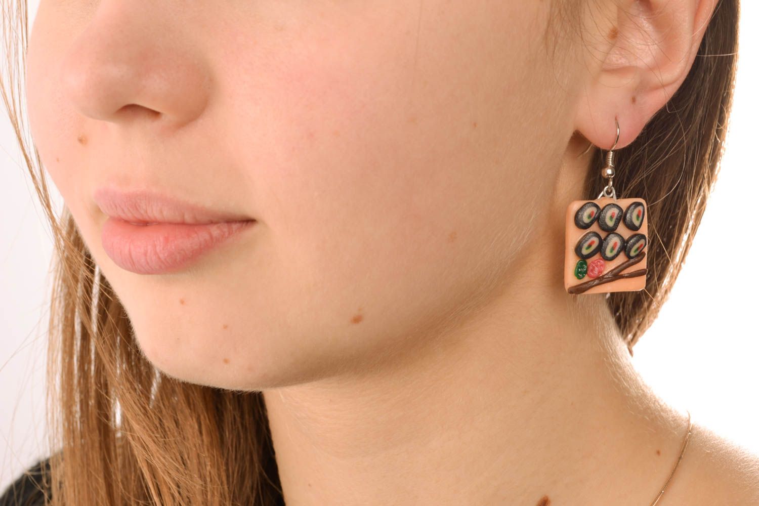 Unusual polymer clay earrings photo 5
