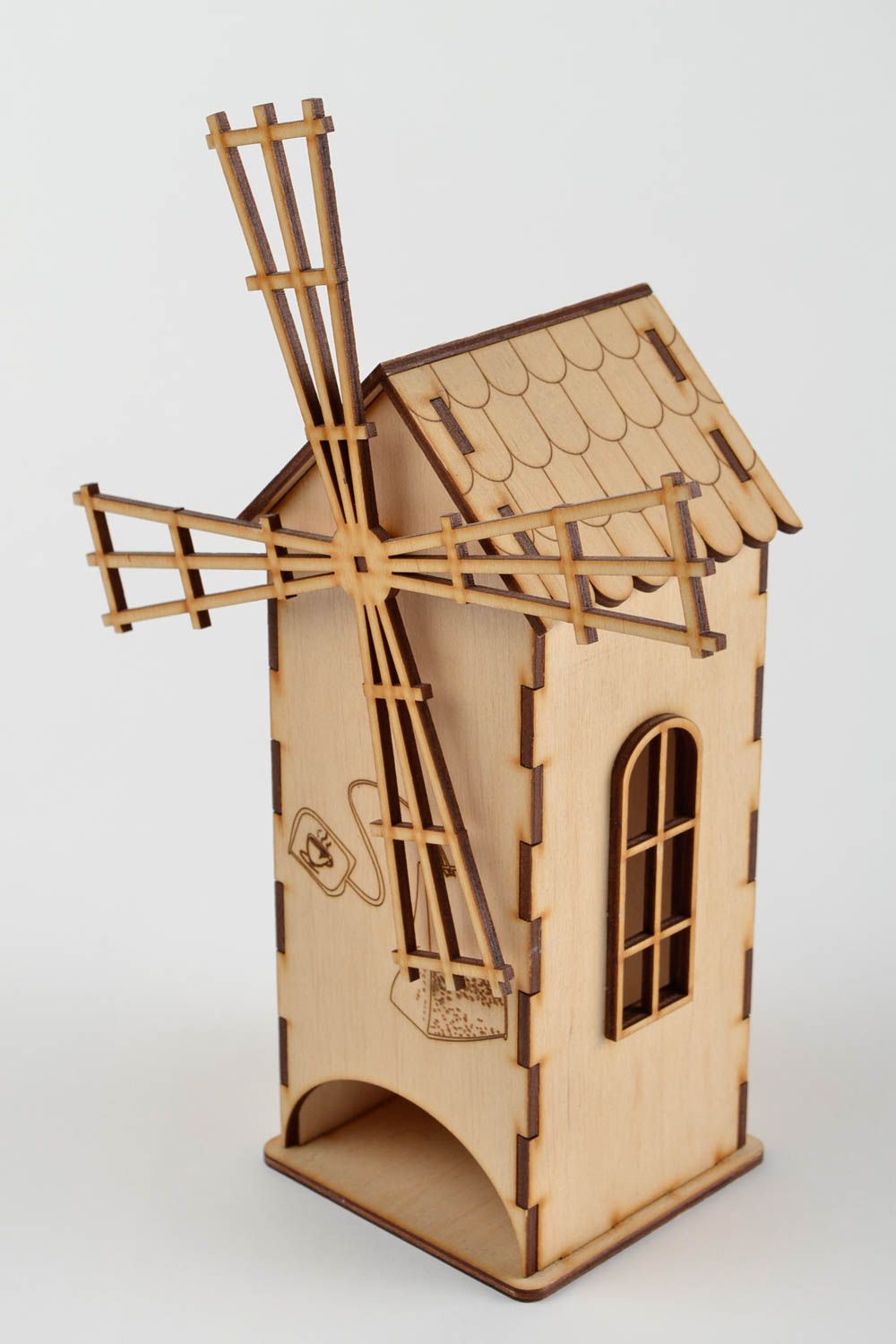 Handmade Holz Rohling Tee Box Holzartikel zum Gestalten in Decoupage originell foto 5