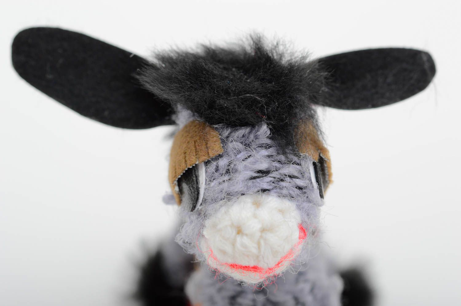 Handmade donkey statuette decorative toy figure for interior cute souvenir photo 5
