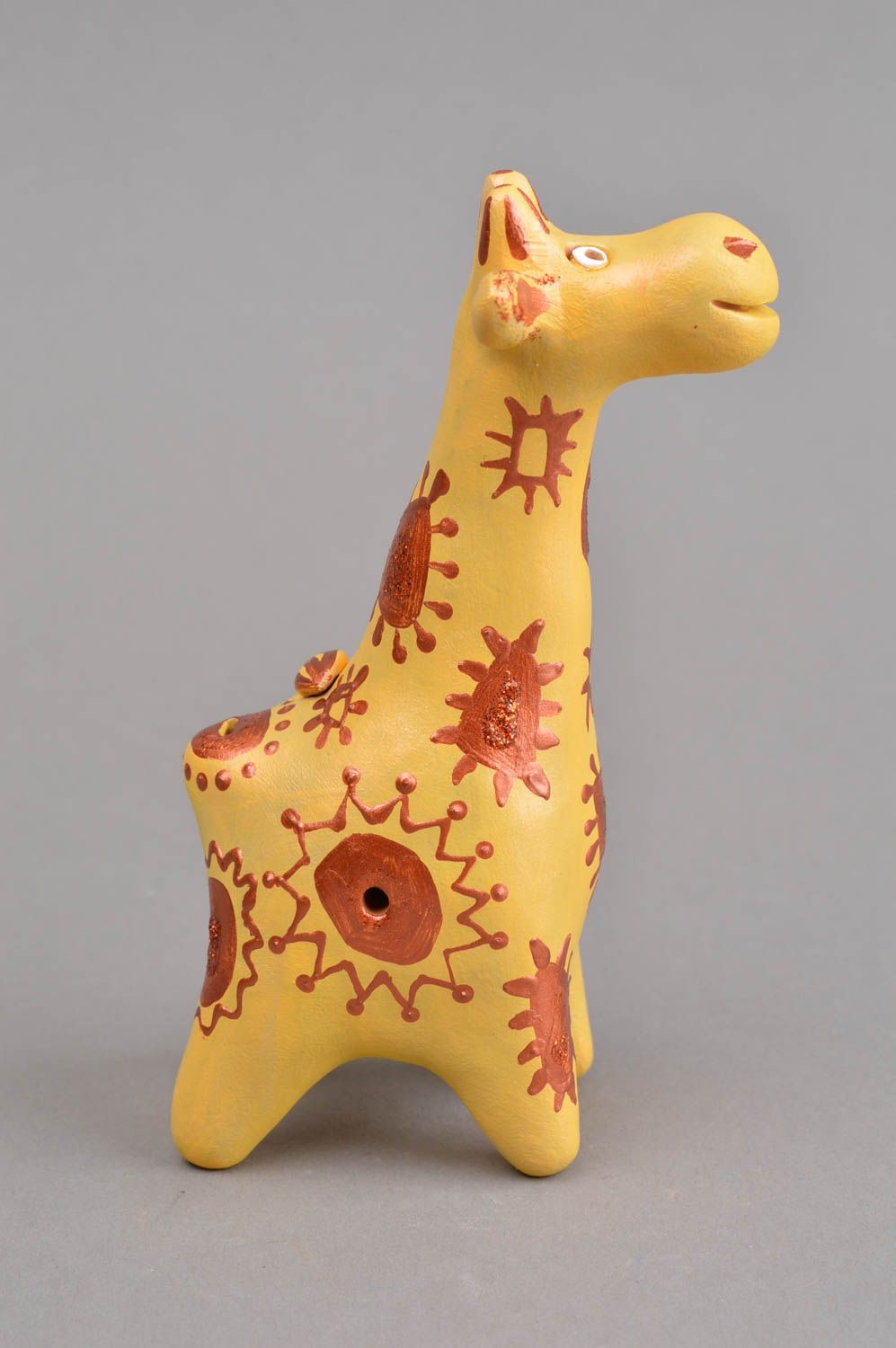 Sifflet jouet fait main Céramique artisanale Figurine en argile Cadeau enfant photo 3