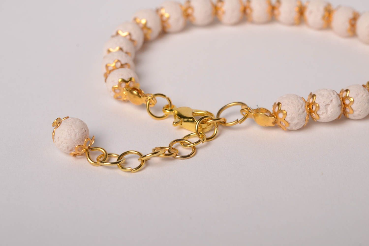 18K Yellow Gold Beaded Bracelet • Italian Design | eBay