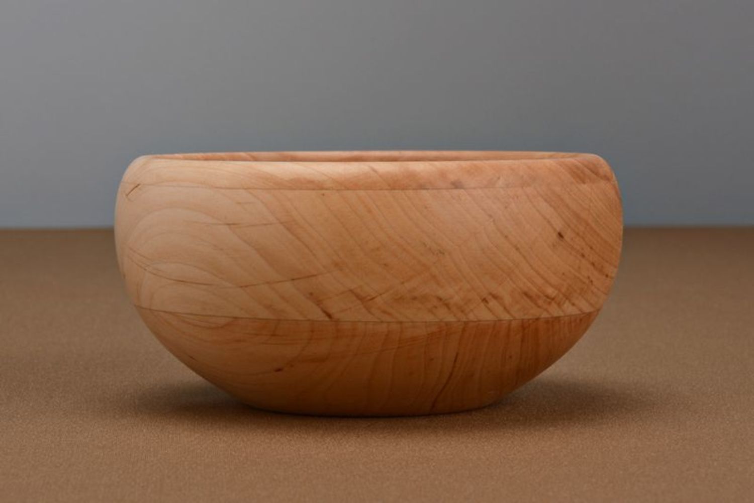 Wooden bowl with glass inside surface, Bowl for food photo 3