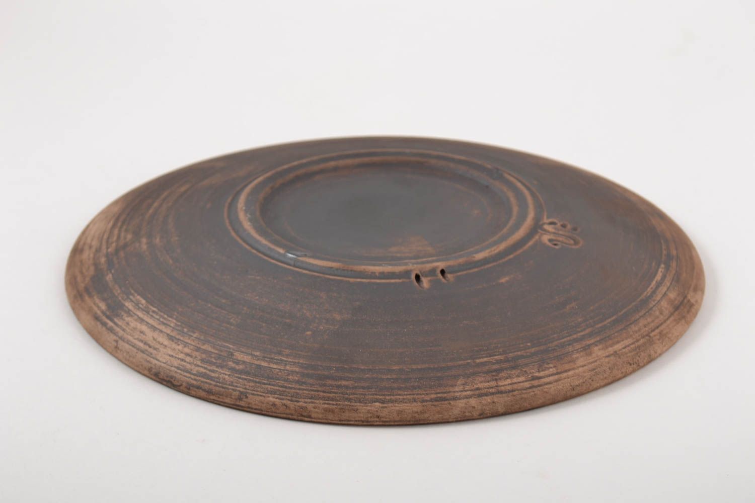 Beautiful handmade ceramic plate pottery works kitchen supplies tableware ideas photo 4