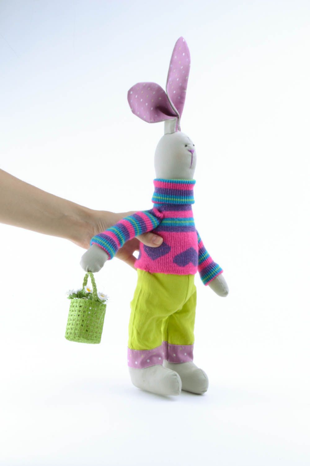 Textile toy Little Hare photo 5