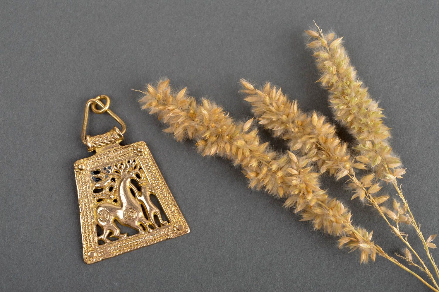 Unusual handmade metal pendant homemade neck pendant design cool jewelry photo 1