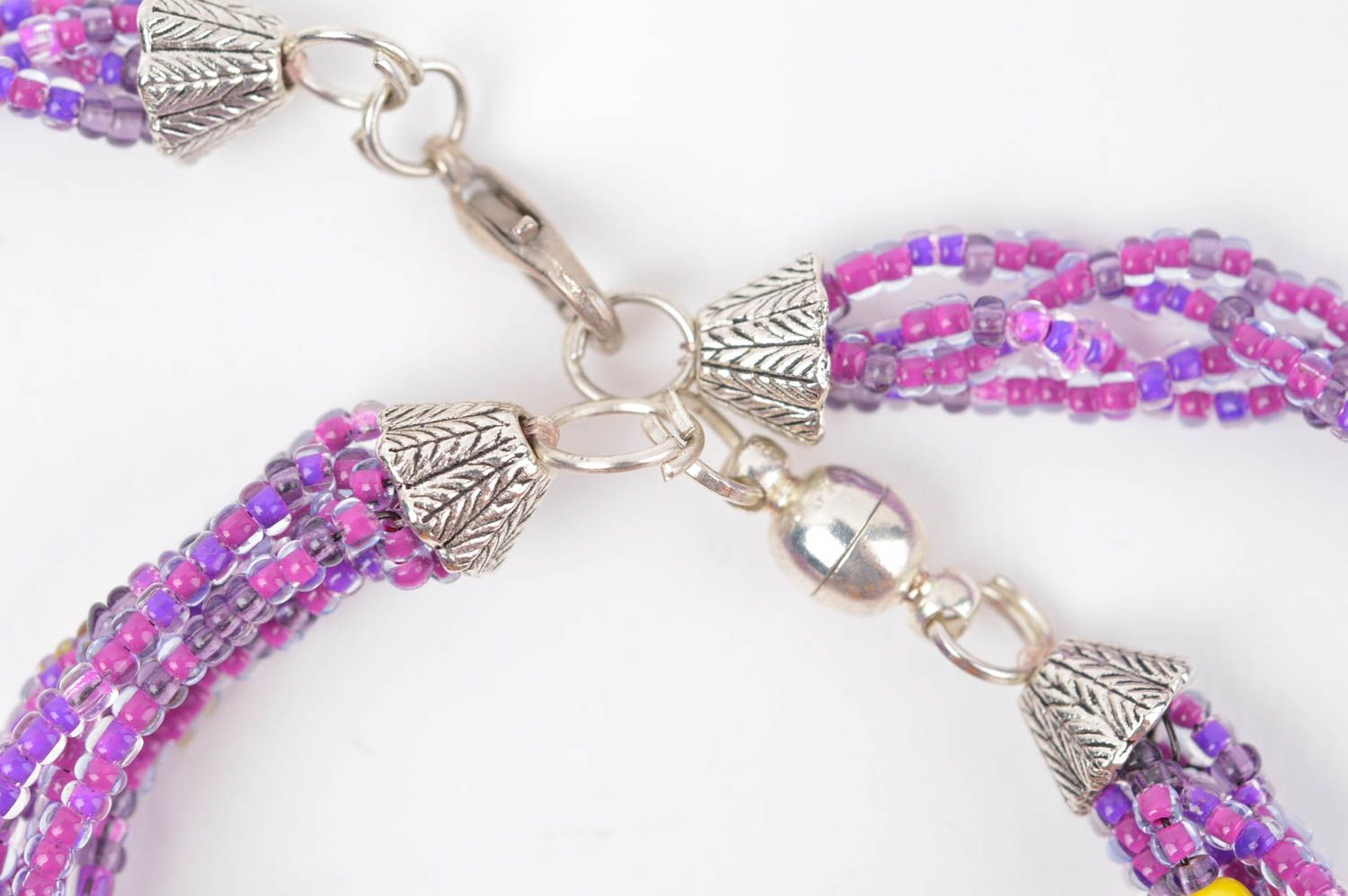 Handmade jewelry set of designer bracelet and bead necklace for girls photo 4