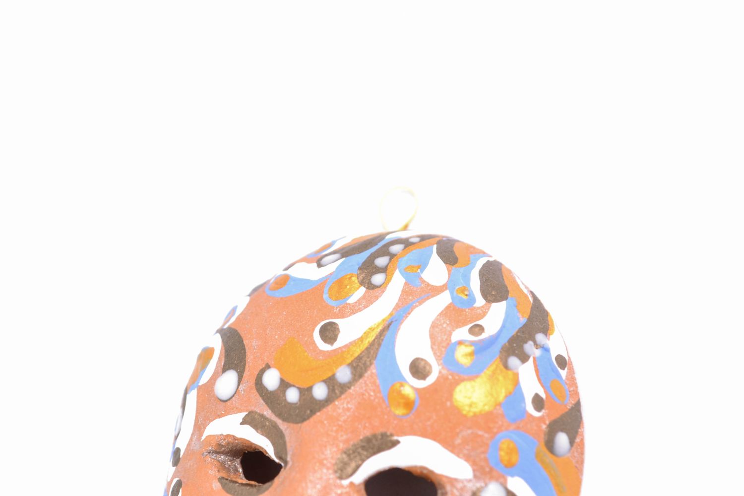 Wall pendant clay souvenir mask photo 3