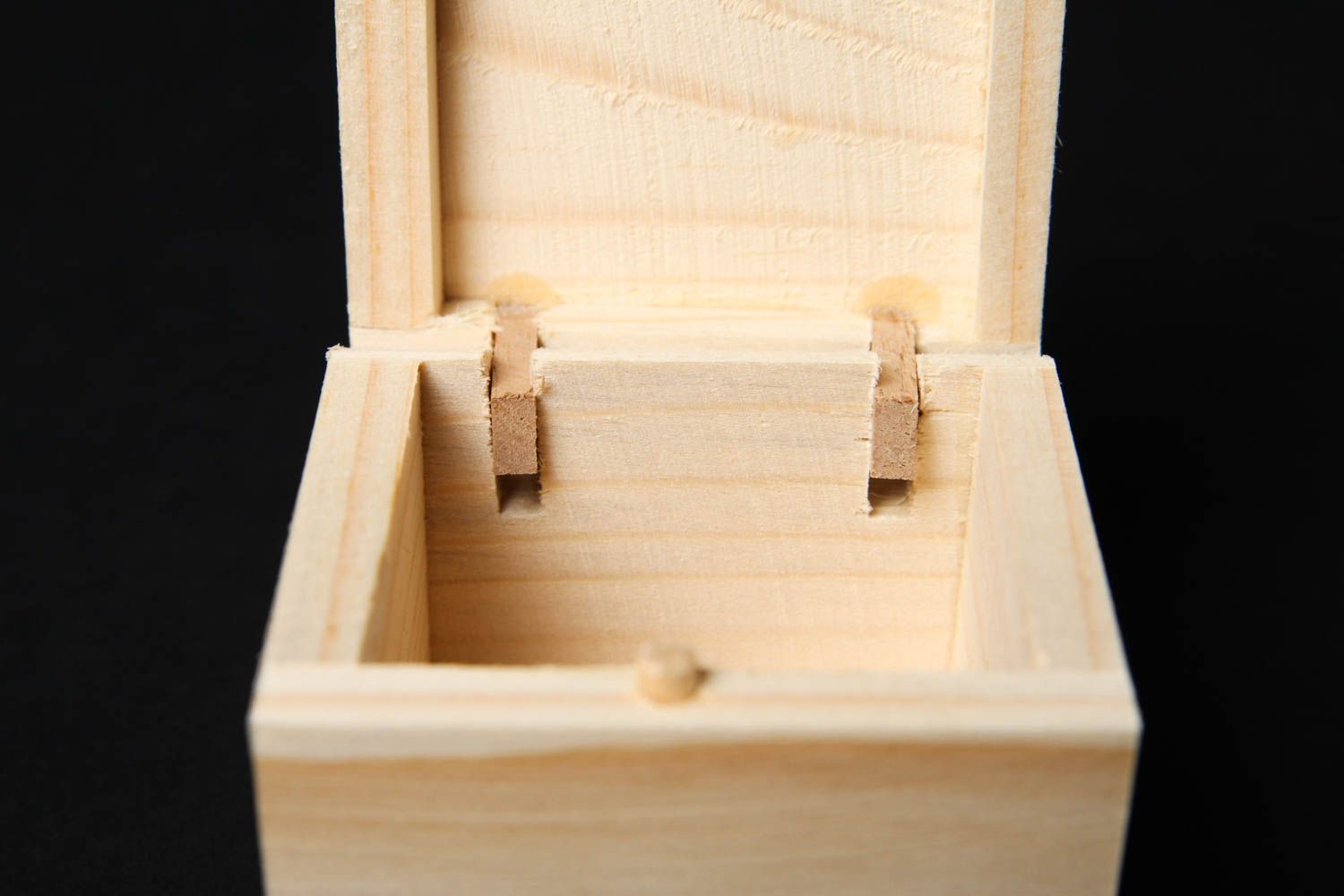 Handmade kleine Schmuck Aufbewahrung Schatulle aus Holz Holz Rohling  foto 5