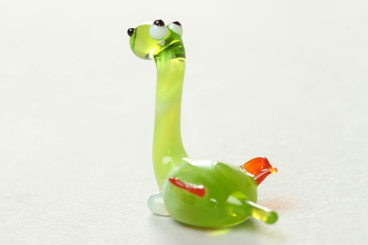 Figurine en verre artisanale Dragon vert photo 2