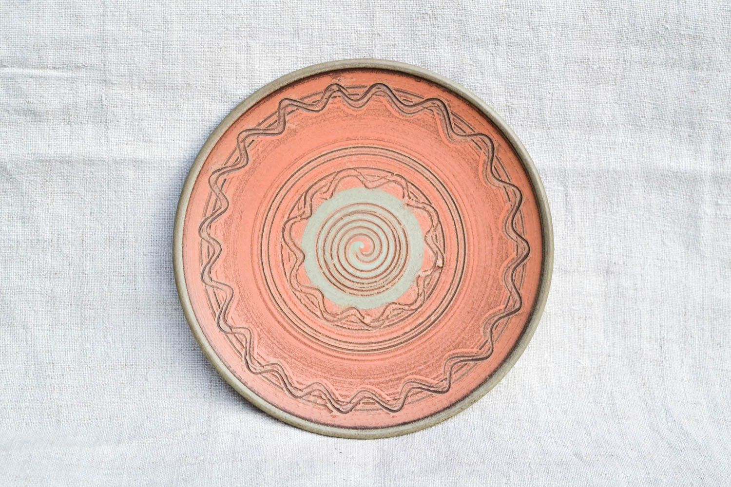 Керамическая тарелка хенд мейд декоративная тарелка расписная декор для дома фото 3
