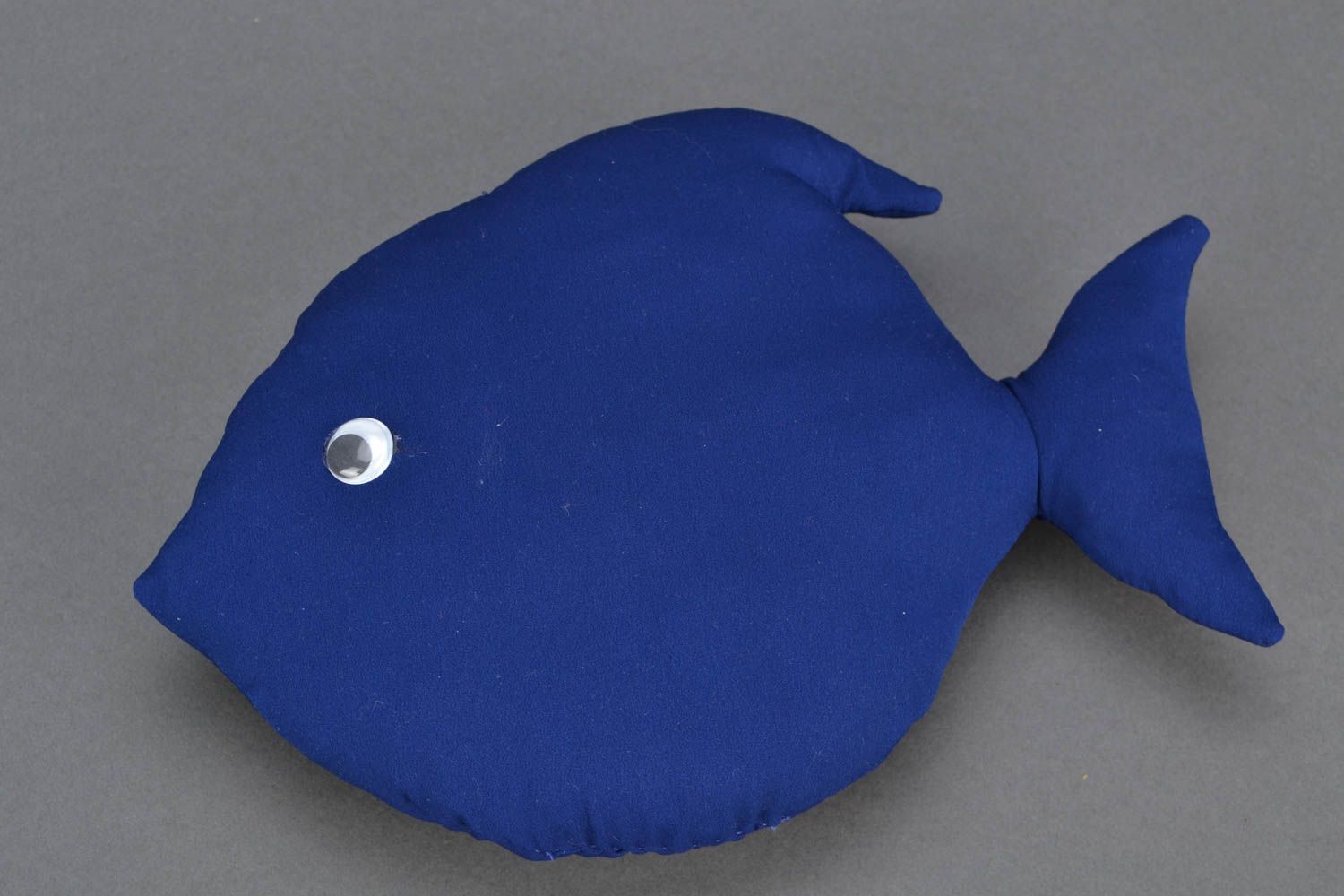 Мягкая игрушка из вискозы Синяя рыбка фото 3