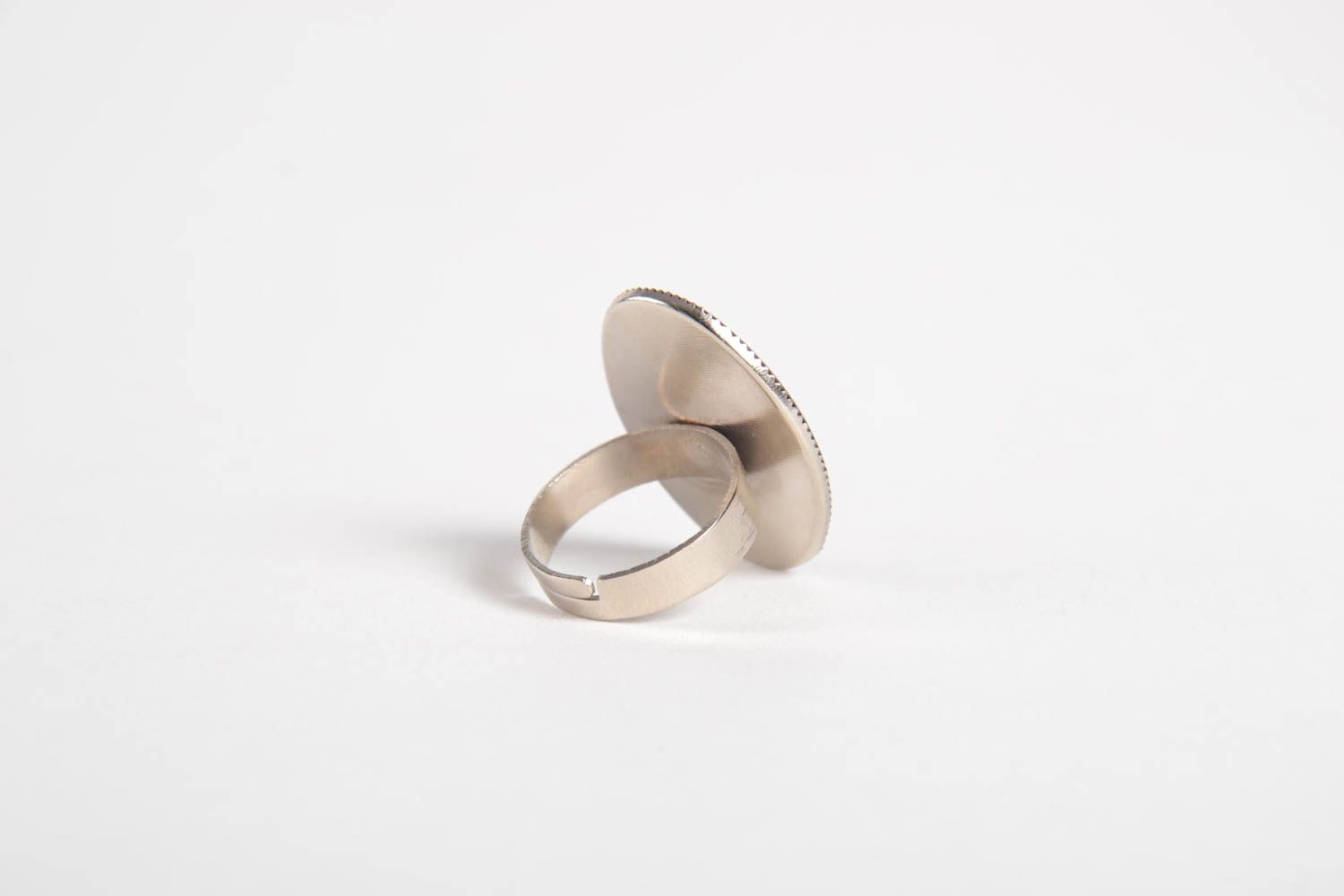Кольцо ручной работы кольцо из эпоксидной смолы модное кольцо с чайной розой фото 4