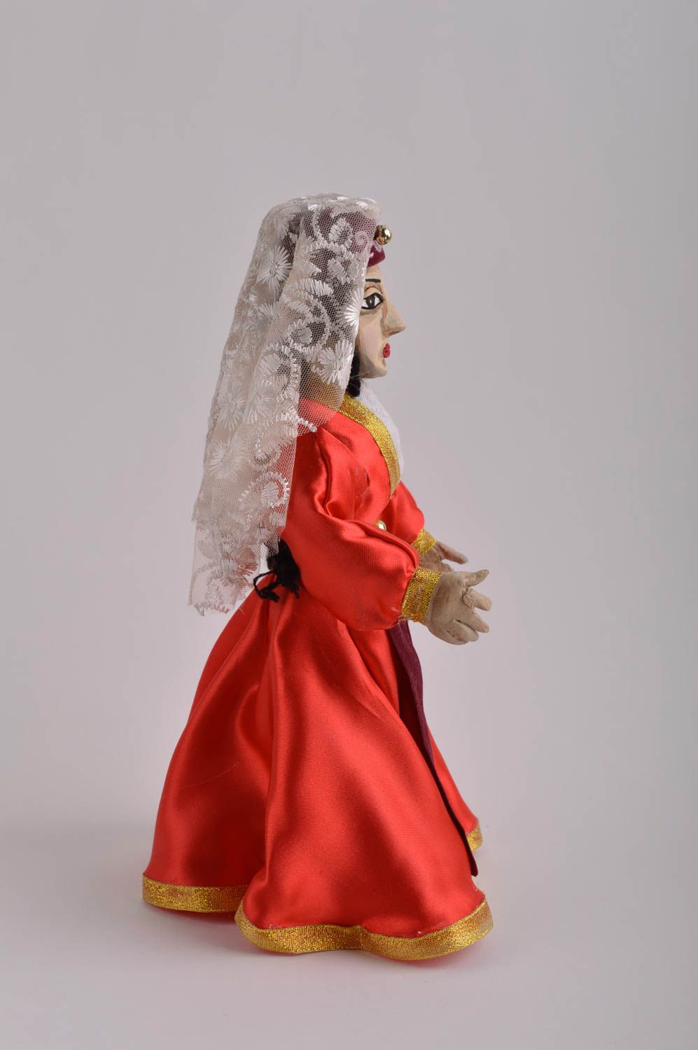 Poupée décorative fait main Jouet pour enfant Femme en robe Déco maison photo 3
