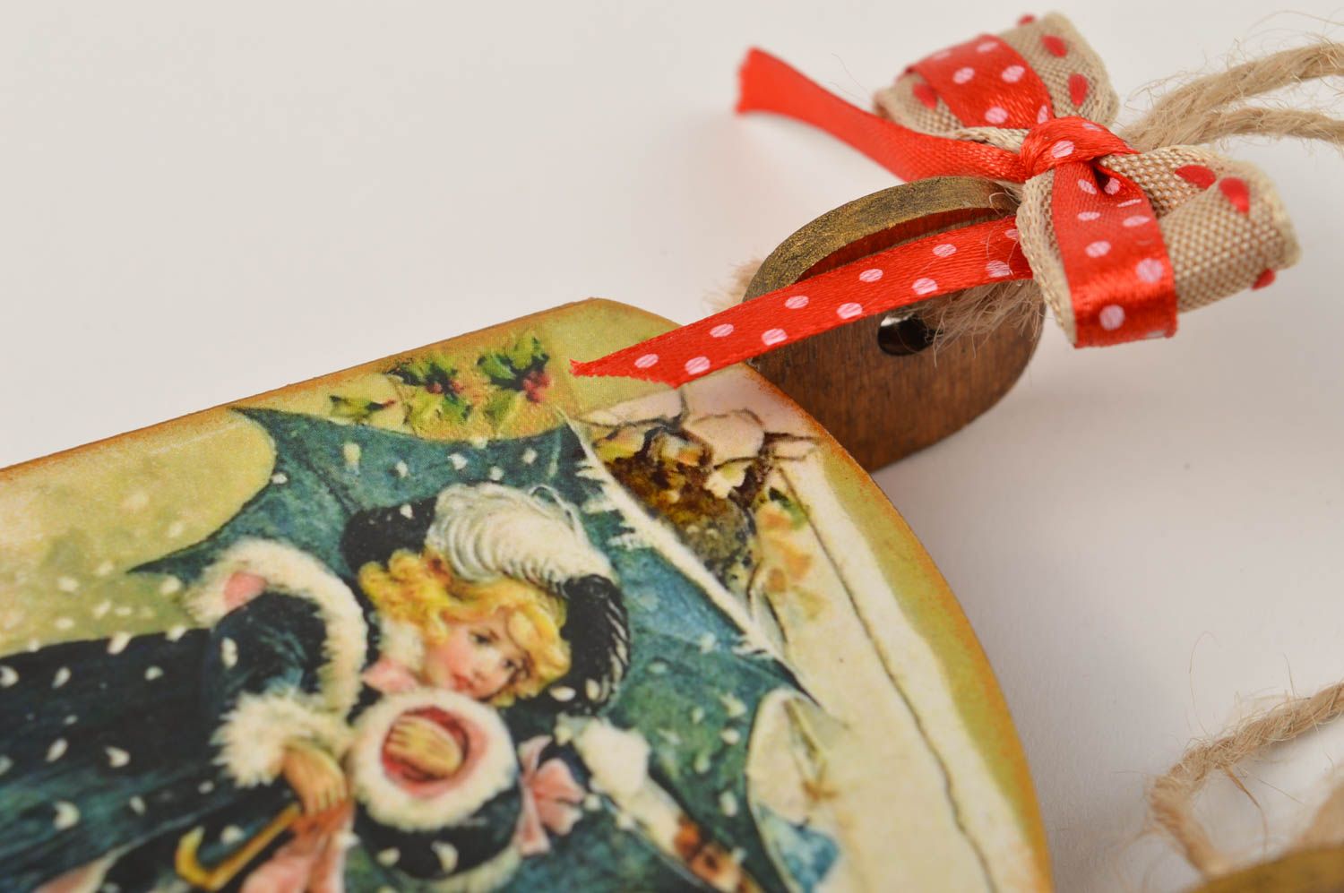 Adorno navideño casero hecho a mano elemento decorativo souvenir original foto 3