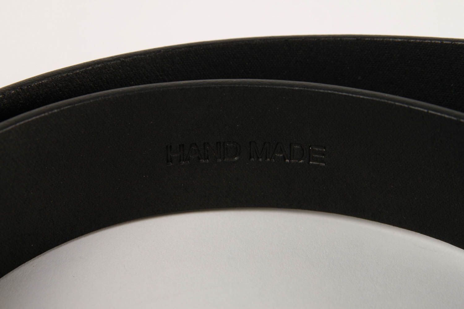 Handmade belt for men gift ideas leather black belt handmade gift ideas photo 5