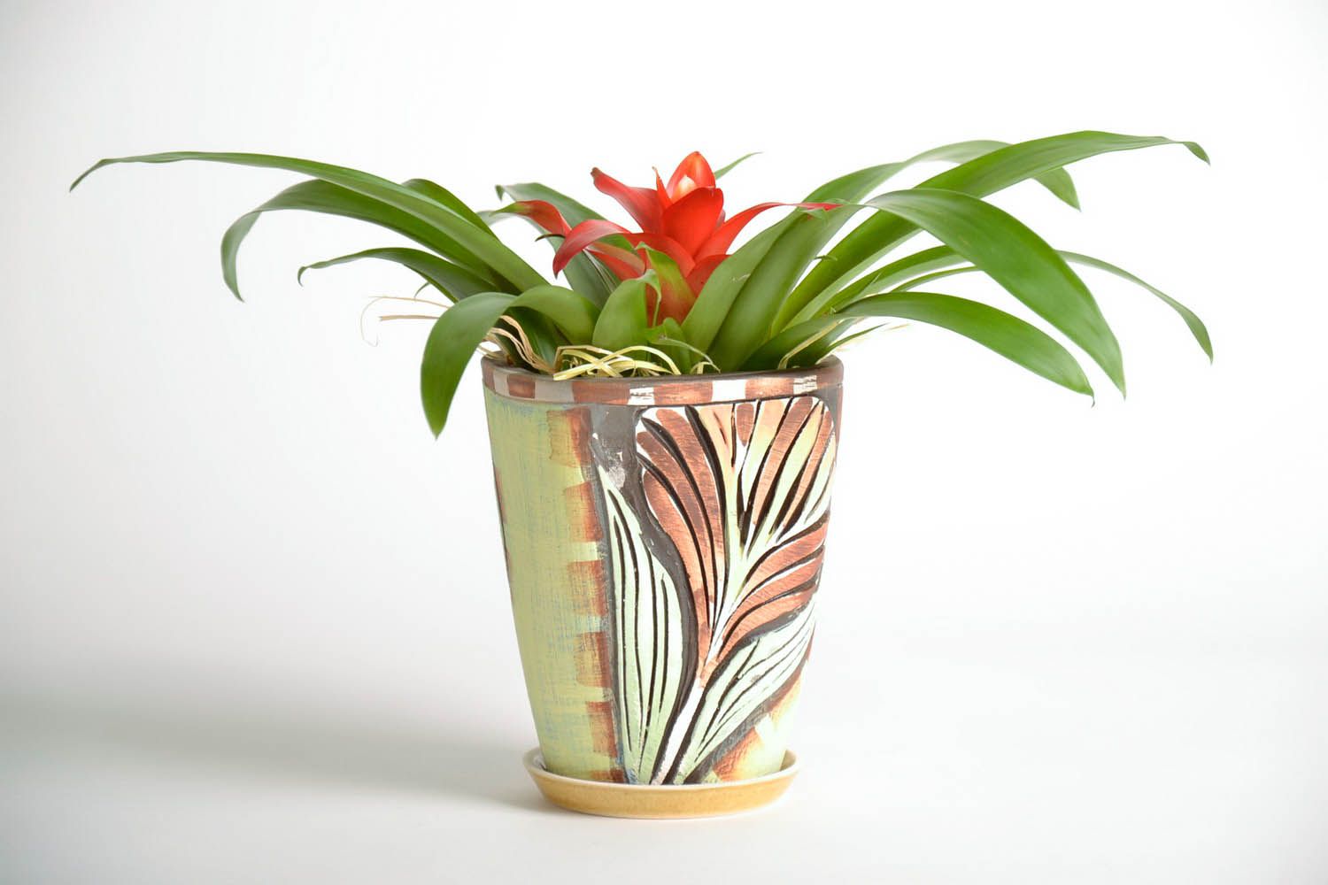 Vaso fatto a mano vaso per fiori in ceramica attrezzi per giardinaggio foto 2