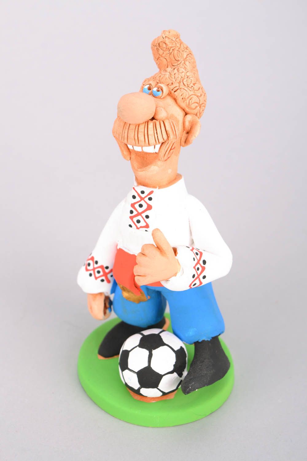 Ceramic figurine Cossack soccer player  photo 3