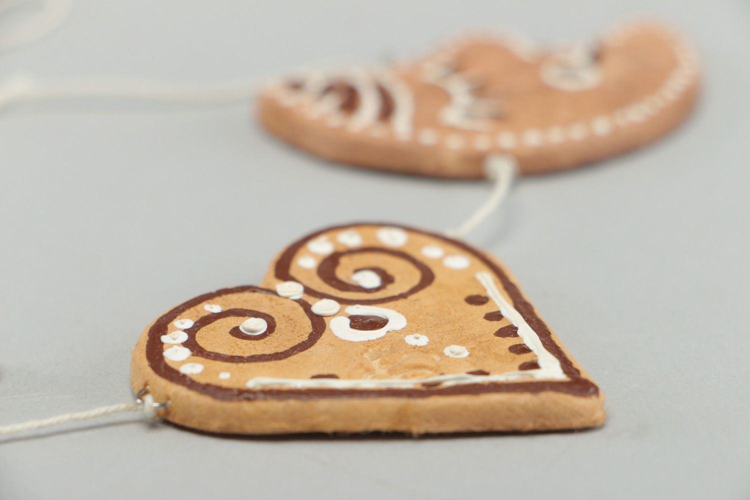 Handgemachte Deko Girlande aus dekorativen Süßigkeiten für Weihnachten aus 3 Stück foto 3