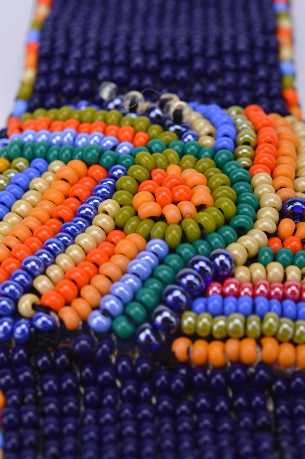 Ensemble de collier et bracelet en perles de rocaille multicolore fait main photo 4