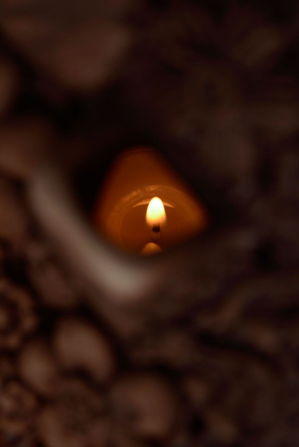 Haus Kerzenhalter aus Ton  foto 3