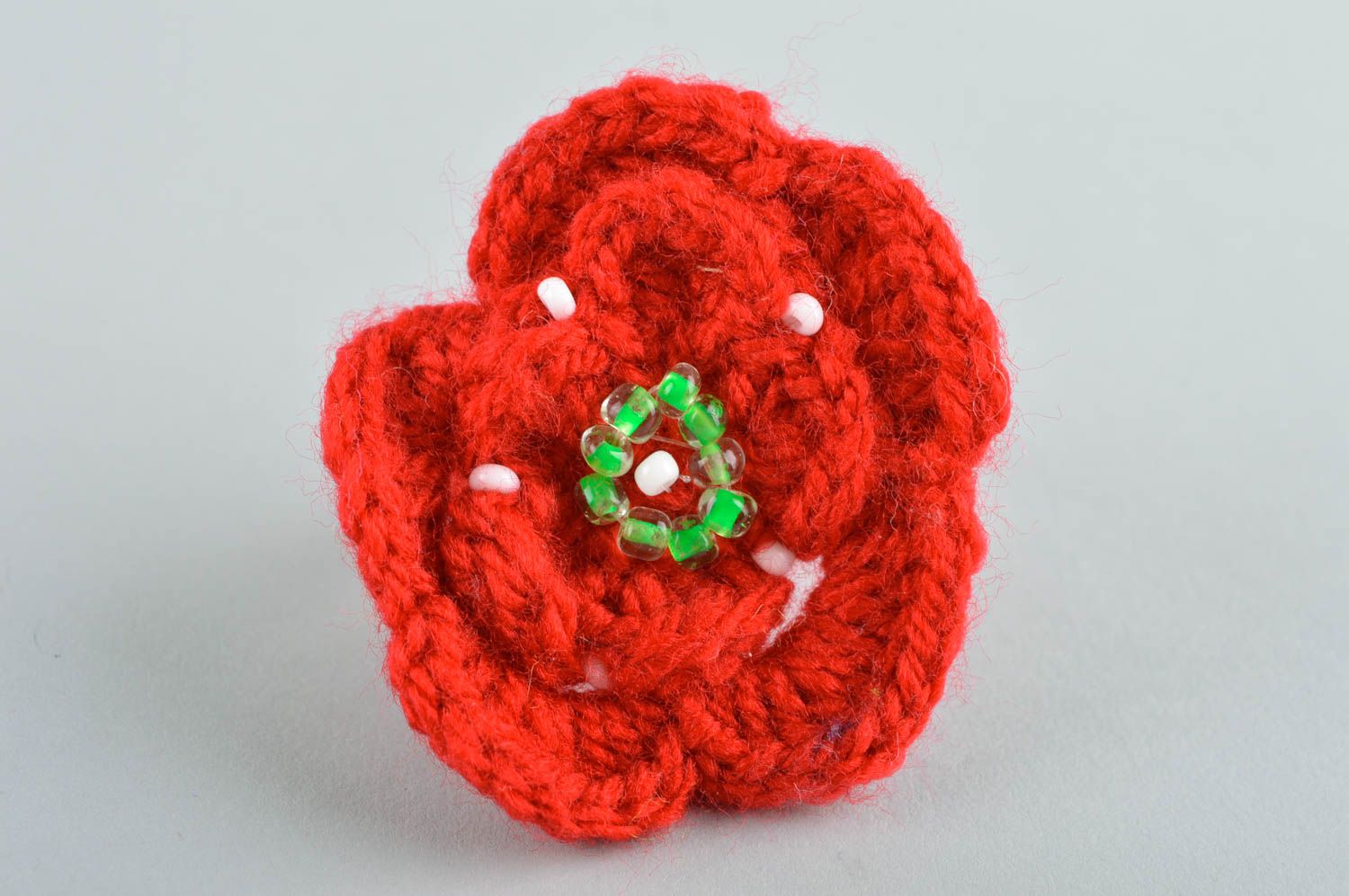 Handmade crochet hair scrunchy hair accessories crochet barrette gift for girl photo 3