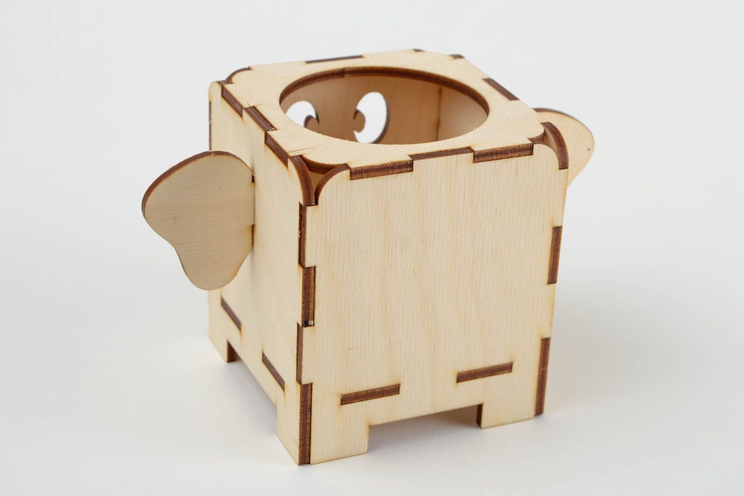 Handmade Behälter aus Holz Figur zum Bemalen Holzartikel zum Bemalen exklusiv foto 5